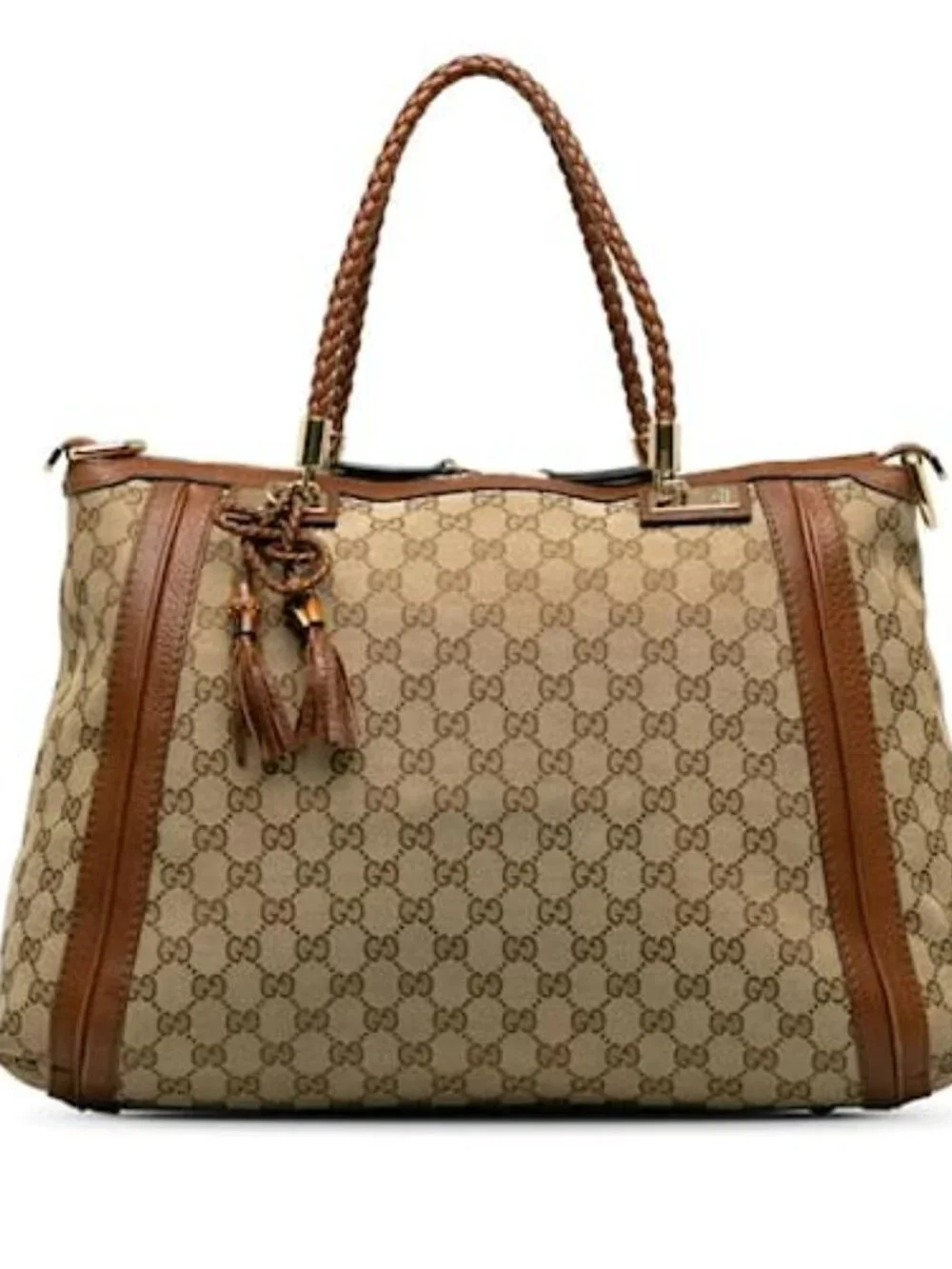 Gucci GG Canvas Bella Tote Bag 269946 Brown - COA included with purchase - Picture 1 of 12